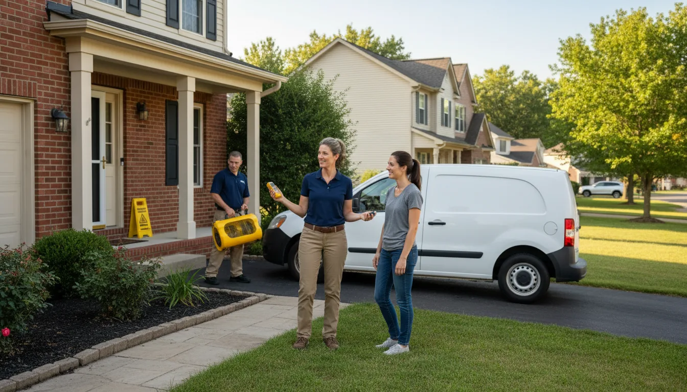 Residential water damage restoration in Lena, LA